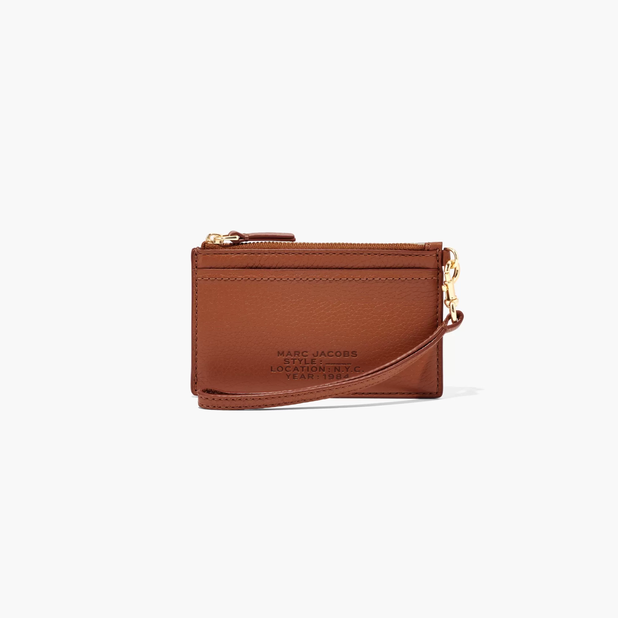 Marc Jacobs The Leather Top Zip Wristlet^ Kleine Portemonnaies