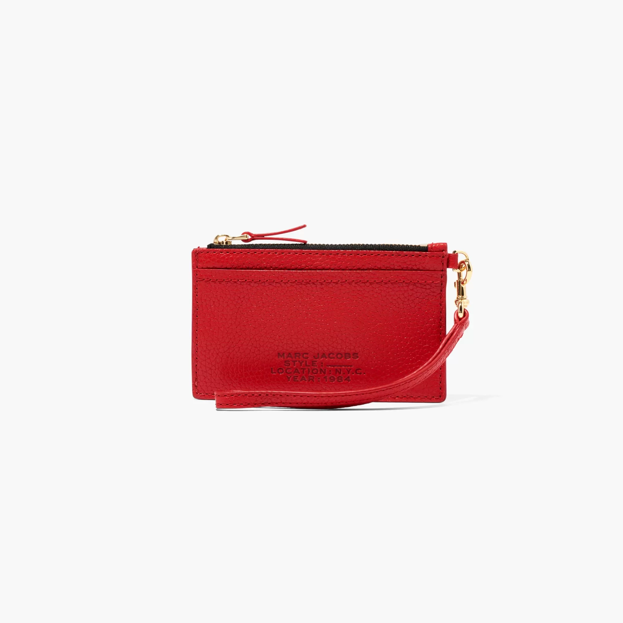 Marc Jacobs The Leather Top Zip Wristlet^ Kleine Portemonnaies