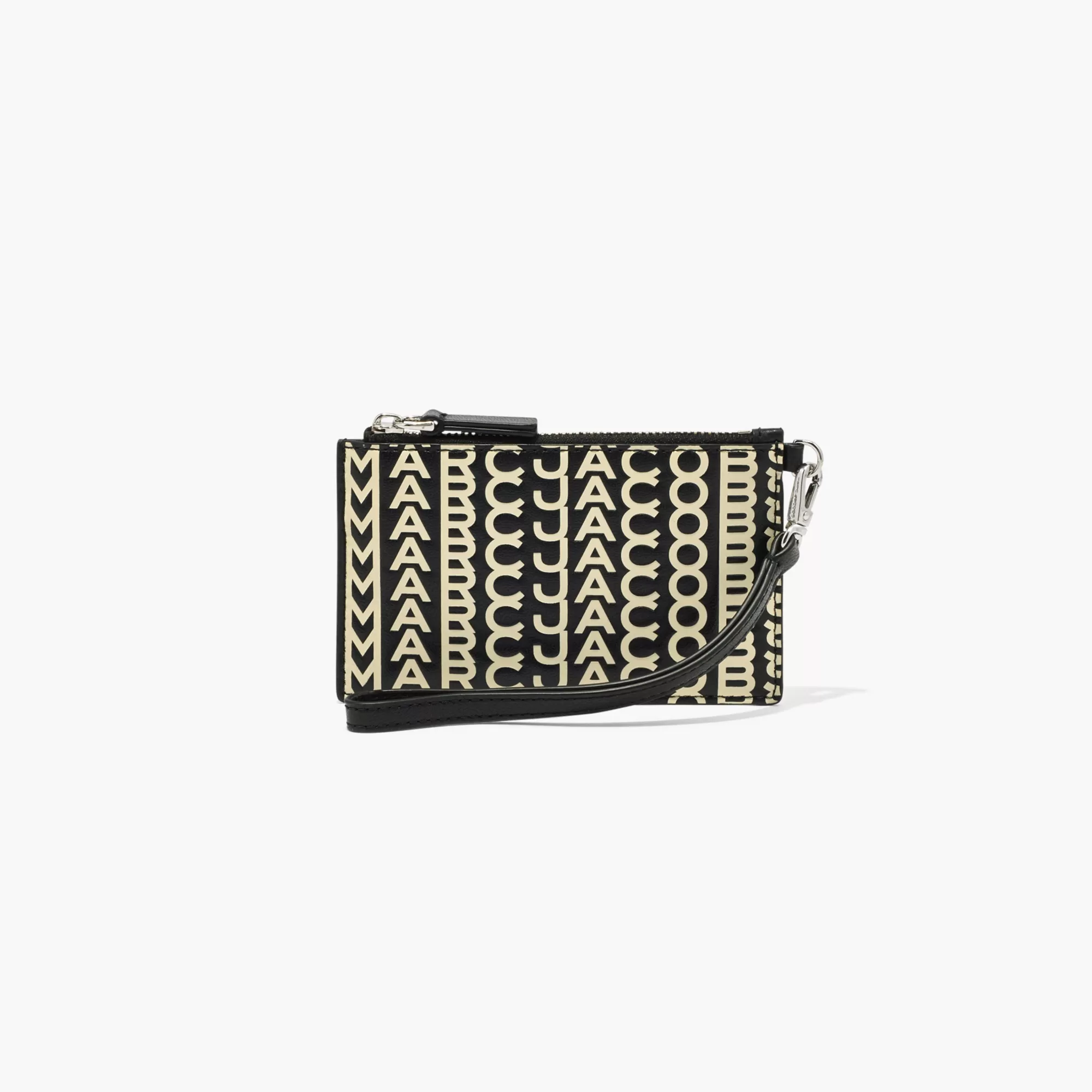 Marc Jacobs The Monogram Leather Top Zip Wristlet^ Kleine Portemonnaies