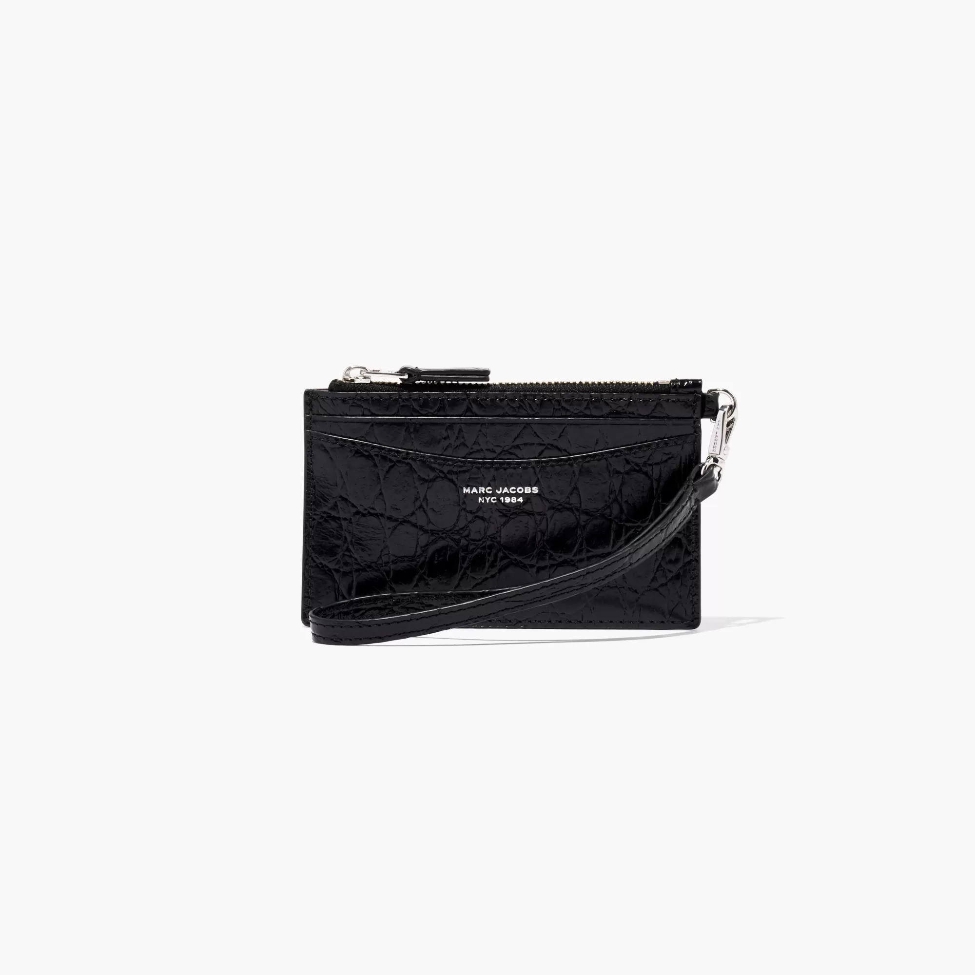 Marc Jacobs The Slim 84 Croc-Embossed Top Zip Wristlet^ Kleine Portemonnaies