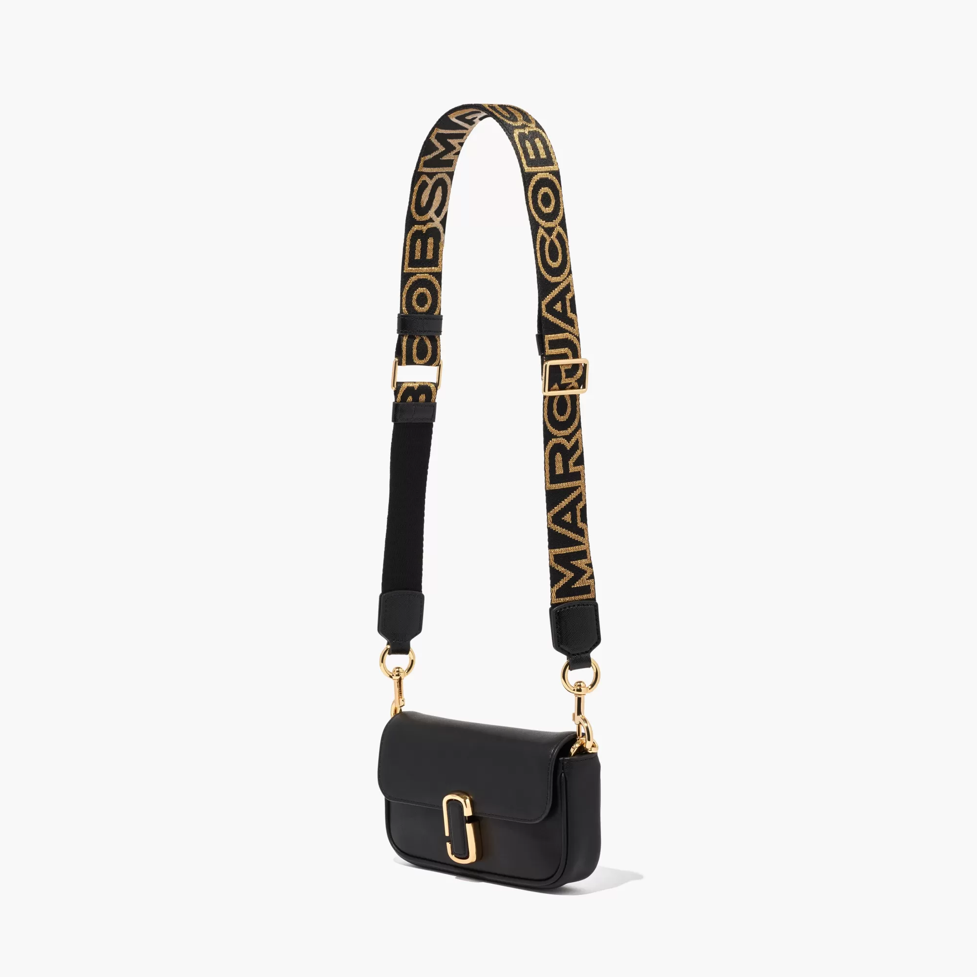 Marc Jacobs The Thin Outline Logo Webbing Strap^ Straps And Charms